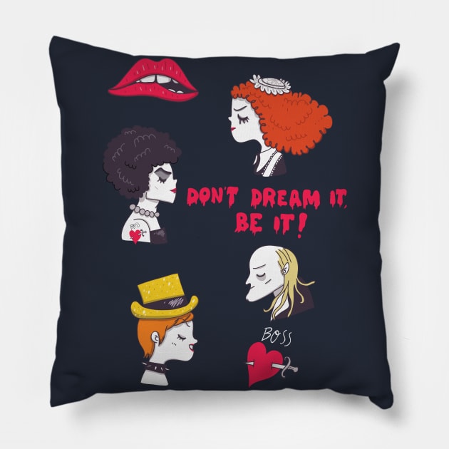 rocky horror picture show Pillow by violinoviola