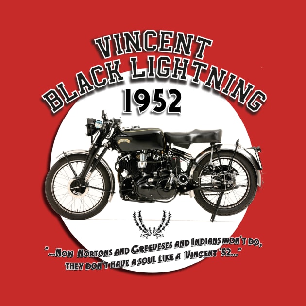 VINCENT BLACK LIGHTNING 1952 by Armadillo Hat