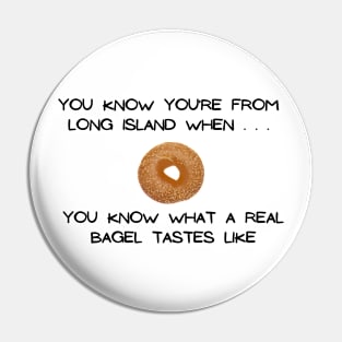 Long Island Bagel 2 (Light Colors) Pin