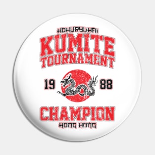 Kumite Tournament 1988 Champion Pin