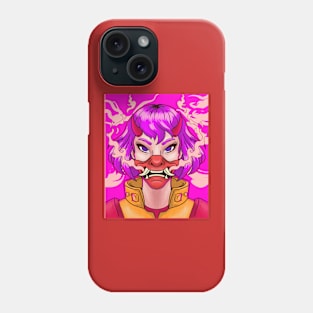 Oni Mask Girl Phone Case