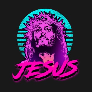 Jesus Retrowave T-Shirt