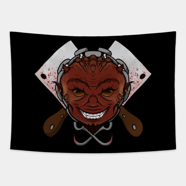 Devil's Butcher (no caption) Tapestry by RampArt