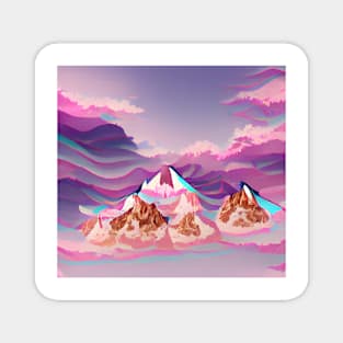 Aesthetic Mountains Concept Magnet