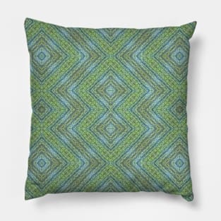 Green Veggie Skin Diamond Pattern Pillow