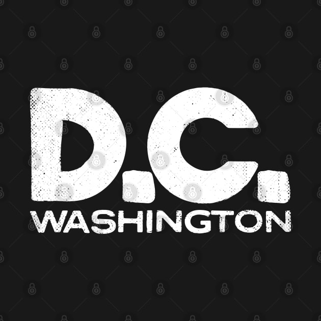 Washington D.C. Vintage Typography by Commykaze