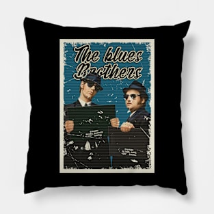 Vintage The Blues Brothers Pillow