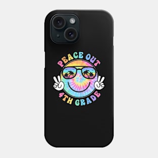 4Th Grade Peace Out School 2024 Last Day Of School Summer Phone Case