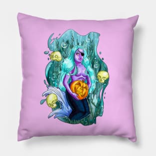 Haunted Depths: The Mermaid's Bounty Pillow