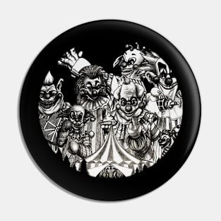 Halloween Clowns Vintage Pin