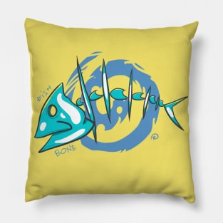 Fish bone summer design Pillow