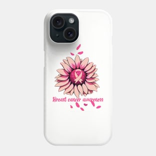 Breast Cancer Awareness. Sunflower Rosa Phone Case