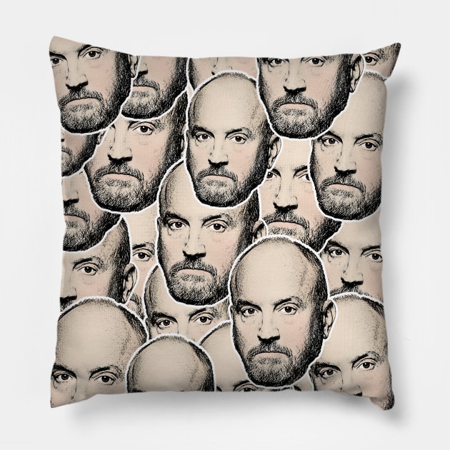 LOUIS CK Pillow by DankFutura