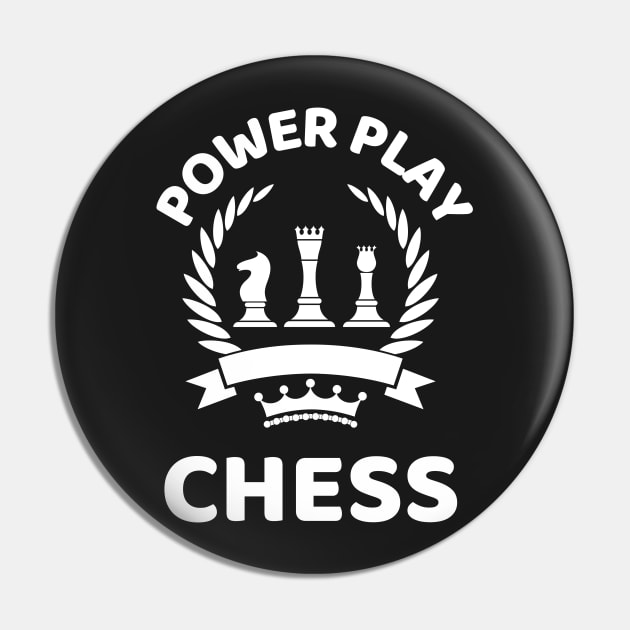 Power Play Chess - Chess Lovers Pin by Famgift