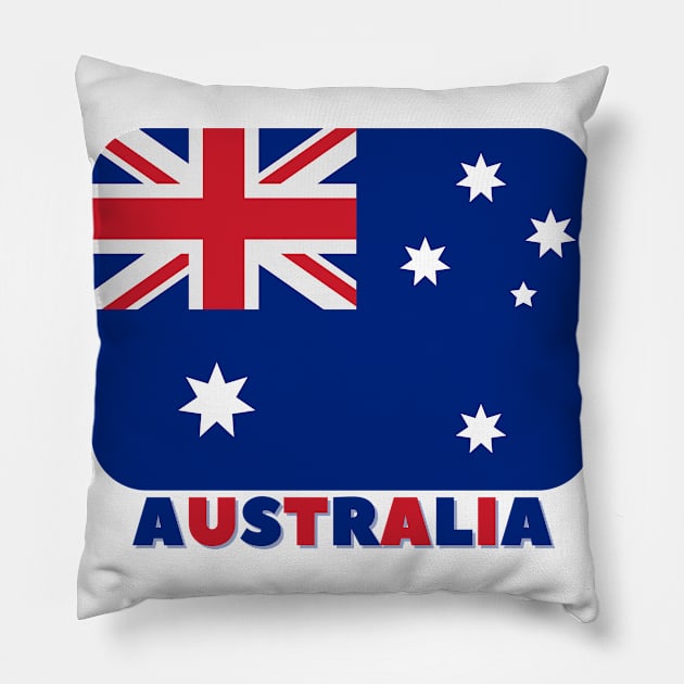 Australia Flag Pillow by Orchyd