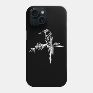 Bird continuous line trendy illustration Phone Case
