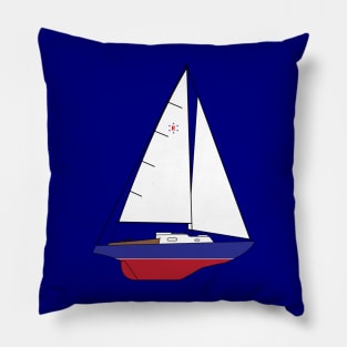 Pearson Ensign Sailboat Pillow