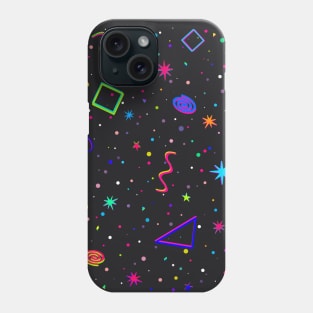 90's 2000's Carpet Pattern Design - y2k Neon Bowling Alley Arcade Movie Theater Skate Rink Carpet Dreamcore Nostalgia Phone Case