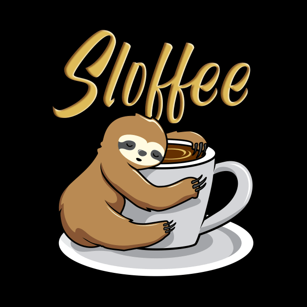 Sloffee Funny Sloth Coffee Mug by Foxxy Merch