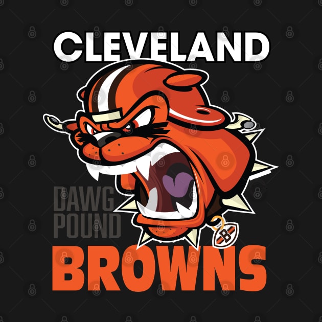 Cleveland Browns BullyDawg Growler - Dawg Pound by Goin Ape Studios