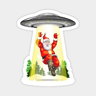 Santa's Alien Lift-Off! Magnet