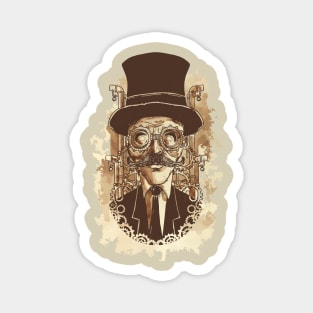 Retro Futurism Steampunk Adventure Gentleman 1 Magnet