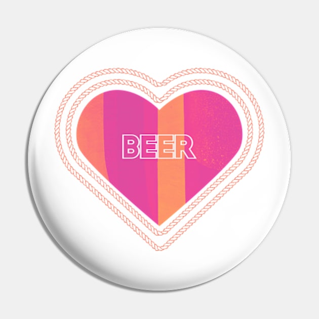 I heart beer Pin by Frajtgorski