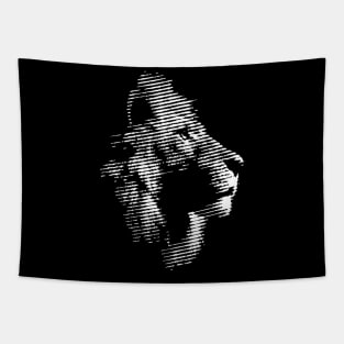 Lions Halftone style Tapestry