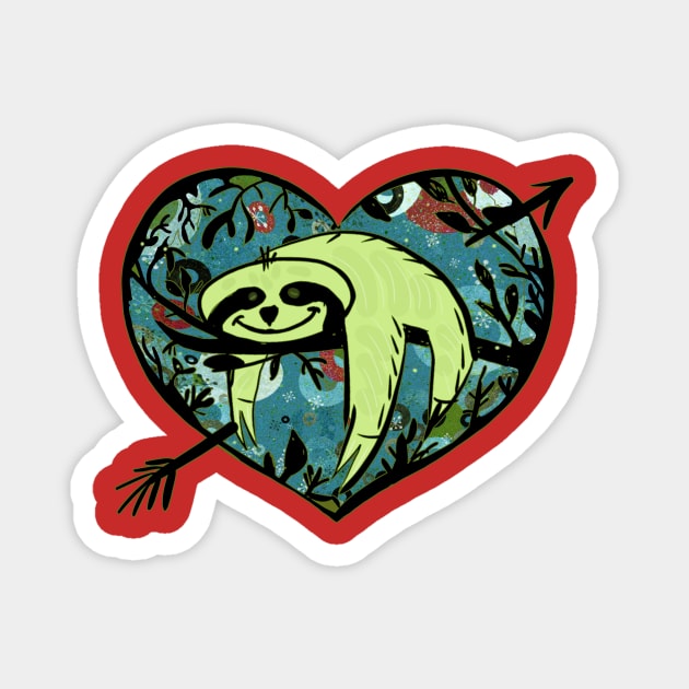 sloth Magnet by Handan