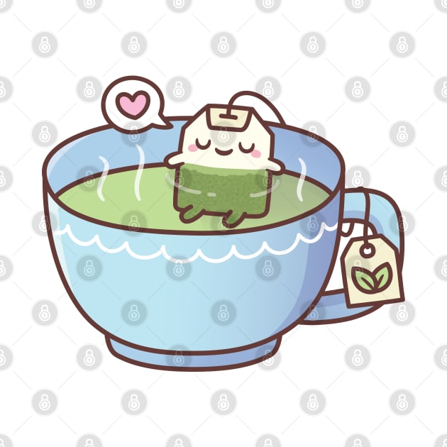 Cute Tea Bag Relaxing In A Tea Cup by rustydoodle