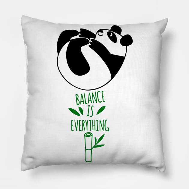 pandas Pillow by FUNNY LIFE