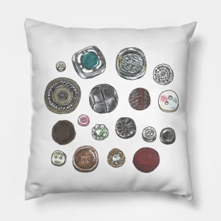 Button Collection Pillow