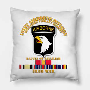 101st Airborne Div  w Iraq Svc - Fallujah Pillow