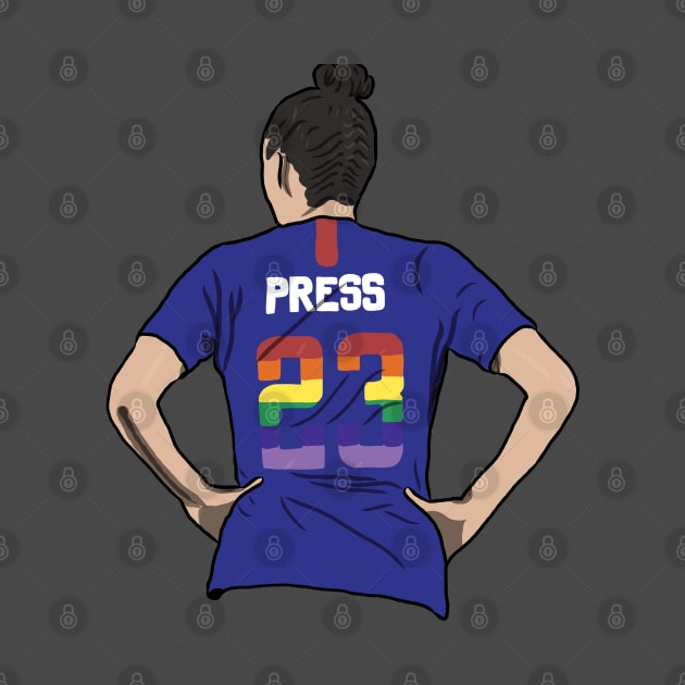 Christen Press 23 Rainbow pride jersey by Hevding