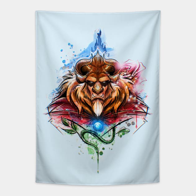 lone Beast Tapestry by Cyberframe