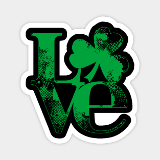 Love St Patrick_s Day For Heart Magnet