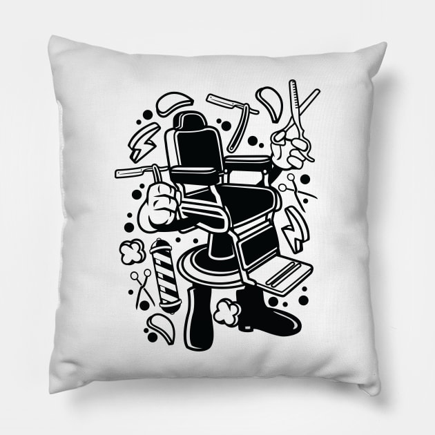 Barbershop Pillow by tdK