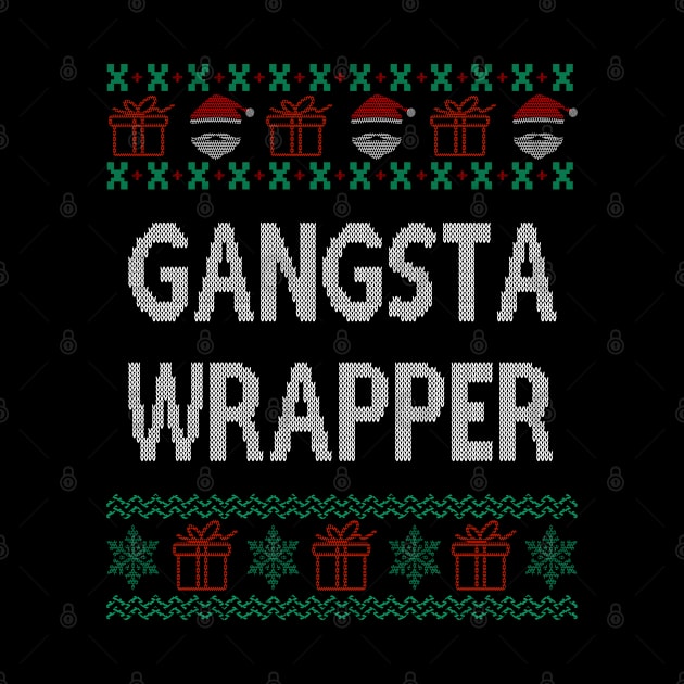 Gangsta Wrapper ugly christmas sweater by Bao1991