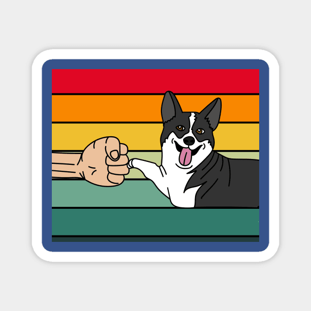 Best Retro Dog Owner Of All Time Magnet by flofin