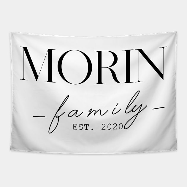 Morin Family EST. 2020, Surname, Morin Tapestry by ProvidenciaryArtist