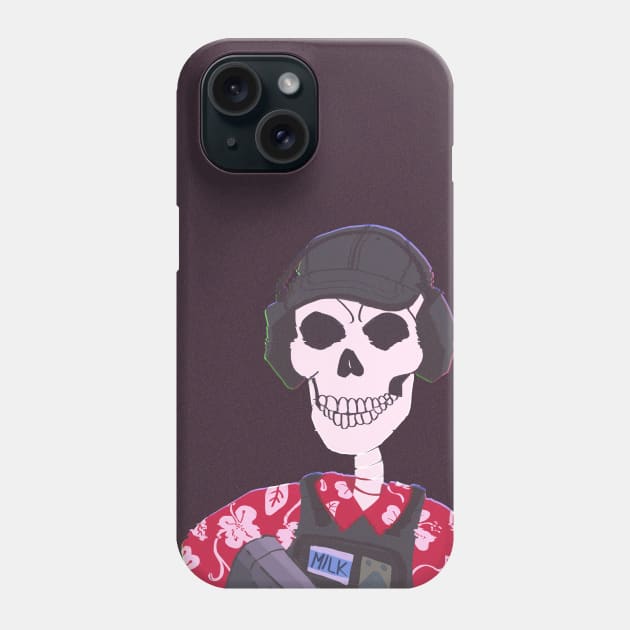 Skeleton Dark Thirty Phone Case by 📼Creepe💀Paper🕶️