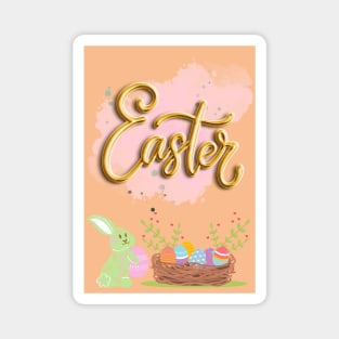 Cute Rabbit Easter Magnet