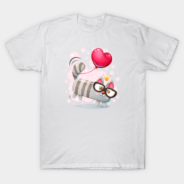 Cat And Balloon Cat T Shirt Teepublic