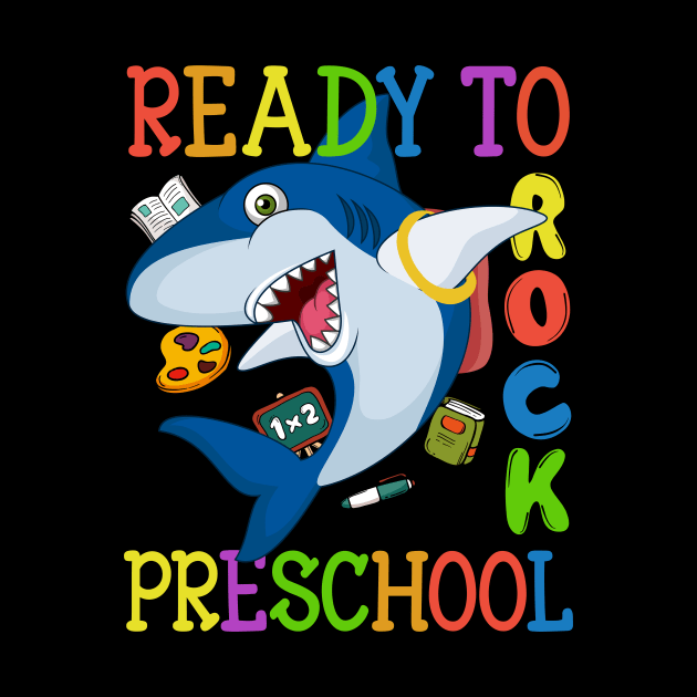 Dabbing Preschool Shark Back To School by kateeleone97023