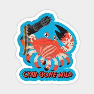 Crab Gone Wild - Funny Magnet