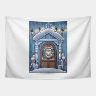 Scandinavian Christmas door Tapestry