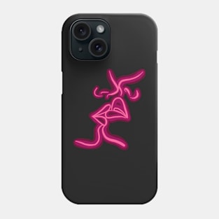 Neon Kiss - Plump Pink Phone Case