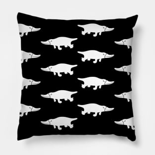 Platypus pattern - white Pillow