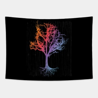 Colorfull, enchanted Tree Design Tapestry