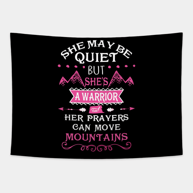 She is a warrior Tapestry by klausgaiser